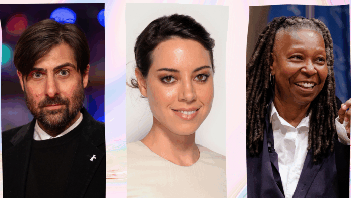 Jason Schwartzman_Aubrey Plaza_Whoopi Goldberg